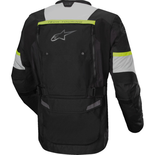 Alpinestars #3207023-1381-M - Bogota Pro Drystar® Jacket - Dark Black/Ice Gray/Yellow Fluo - Medium