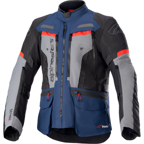 Alpinestars #3207023-7093-S - Bogota Pro Drystar® Jacket - Dark Blue/Black/Bright Red - Small