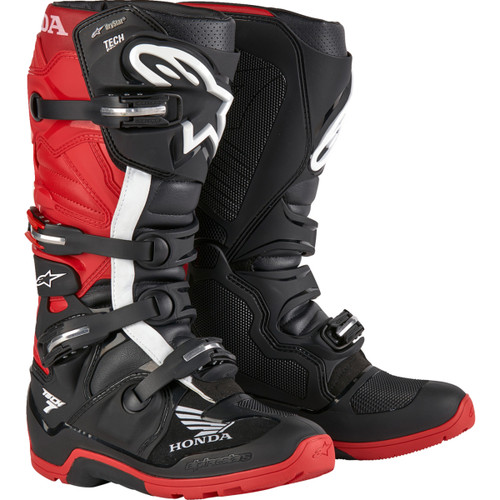 Alpinestars #2012723-1303-8 - Tech 7 Enduro Drystar® Boots - Black/Red - US 8 / EU 42
