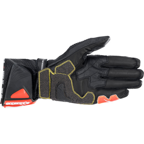 Alpinestars #3556622-1231-S - GP Tech v2 Gloves - Black/White/Fluo Red - Small