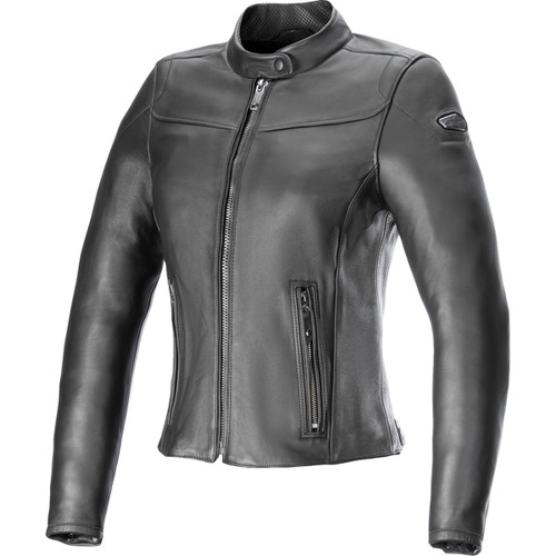 Alpinestars #3113824-1100-L - Stella Tory Leather Jacket - Black - Large
