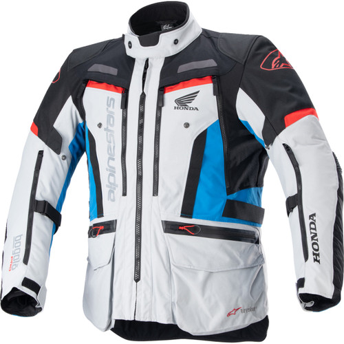 Alpinestars #3206723-9173-XL - Honda Bogotà Pro Drystar® Jacket - Gray/Black/Red/Blue - XL