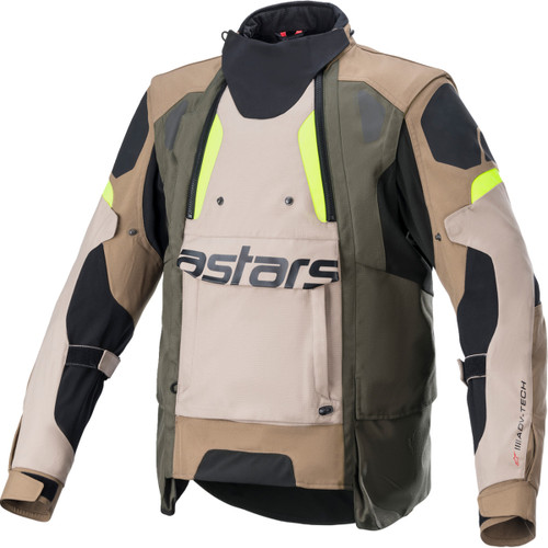 Alpinestars #3204822-865-M - Halo Drystar® Jacket - Black/Sand/Yellow - Medium