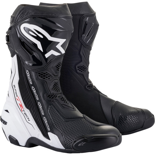 Alpinestars #2220021-12-43 - Supertech R Boots - Black/White - US 9 / EU 43