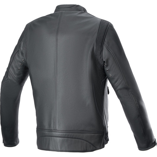 Alpinestars #3103924-1316-4X - Dyno Leather Jacket - Black/Ruby Red/Ecru - 4XL