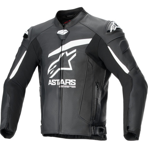 Alpinestars #3100624-12-52 - GP Plus R v4 Airflow Leather Jacket - Black/White - US 42 / EU 52