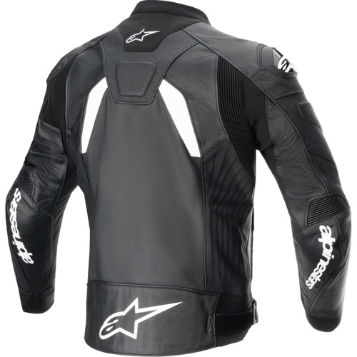 Alpinestars #3100624-12-52 - GP Plus R v4 Airflow Leather Jacket - Black/White - US 42 / EU 52
