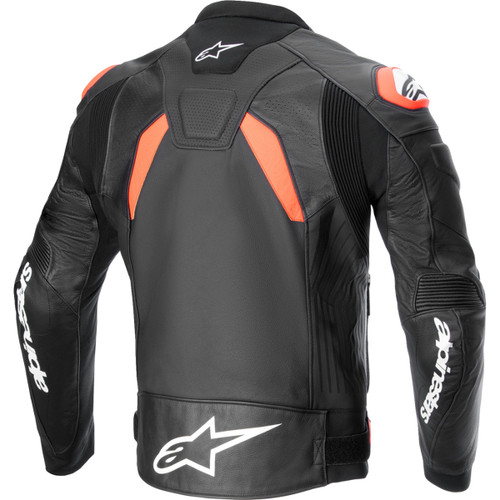 Alpinestars #3100624-1321-48 - GP Plus R v4 Airflow Leather Jacket - Black/Red Fluo/White - US 38 / EU 48