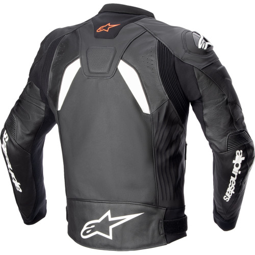 Alpinestars #3100524-12-52 - GP Plus v4 Leather Jacket - Black/White - US 42 / EU 52