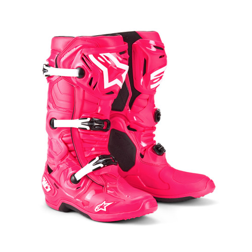 Alpinestars #2010020-3812-10 - Tech 10 Boots - Diva Pink/White - US 10 / EU 44.5
