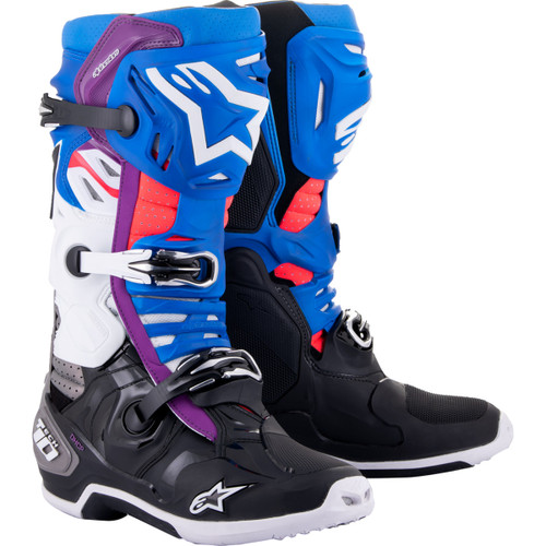 Alpinestars #2010520-1792-10 - Tech 10 Supervented Boots - Blue/Black/White - US 10 / EU 44.5