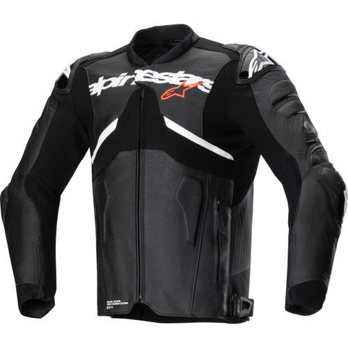 Alpinestars #3106524-12-58 - Atem v5 Leather Jacket - Black/White - US 48 / EU 58