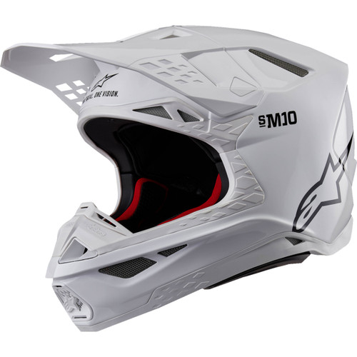 Alpinestars #8300323-2180-XL - Supertech M10 Helmet - Solid - MIPS® - Gloss White - XL