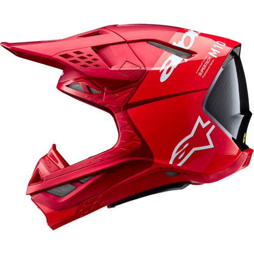 Alpinestars #8301023-3003-2X - Supertech M10 Helmet - Flood - MIPS® - Red Fluo/Red - 2XL