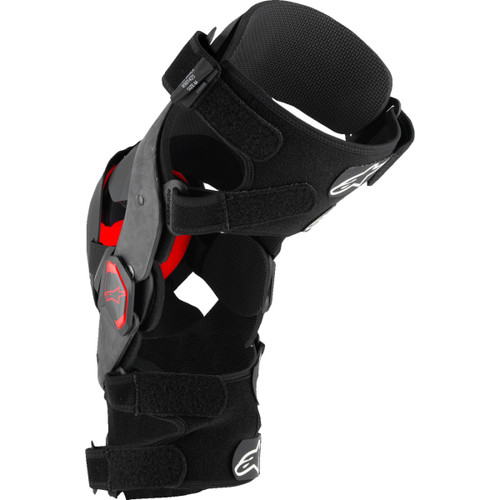 Alpinestars #6501425-13-S - Supertech RK-10 Plasma Knee Braces - Black/Red - Small