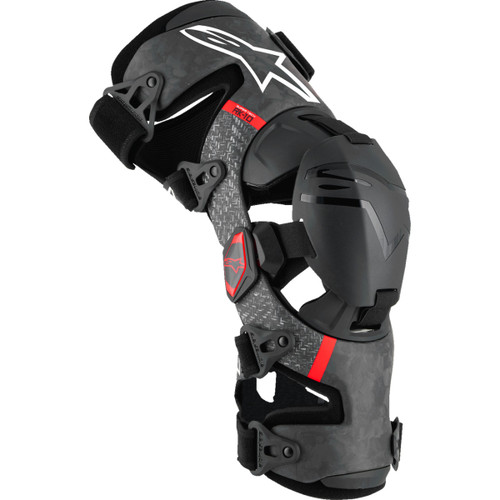 Alpinestars #6501425-13-XL - Supertech RK-10 Plasma Knee Braces - Black/Red - XL