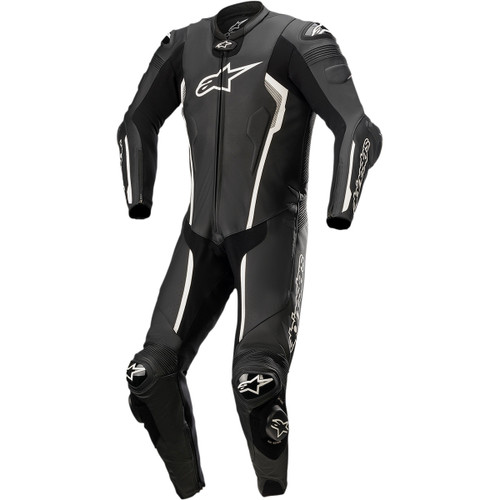 Alpinestars #3150122-12-60 - Missile v2 1-Piece Leather Suit - Black/White - US 50 / EU 60