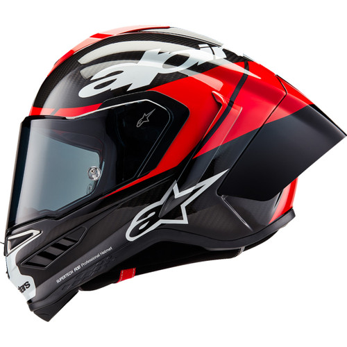 Alpinestars #8200324-1363-M - Supertech R10 Helmet - Element - Carbon/Red/White - Medium