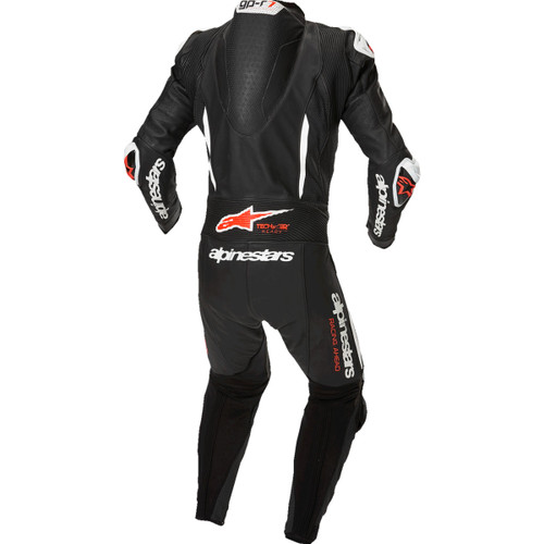 Alpinestars #3150125-1231-56 - GP-R7 1-PC Leather Suit - Black/White/Red Fluo - US 46 / EU 56