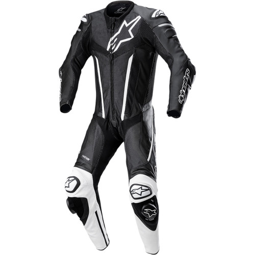 Alpinestars #3153022-12-48 - Fusion 1-Piece Suit - Black/White - US 38 / EU 48