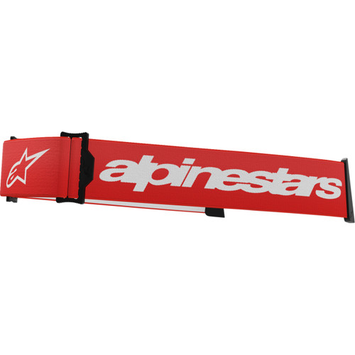 Alpinestars Goggles #9400125-32 - Supertech Goggle Strap - Red/White