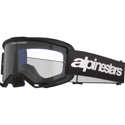 Alpinestars Goggles #5103325-1425 - Vision 3 Goggle - Wordmark - Black - Clear Lens
