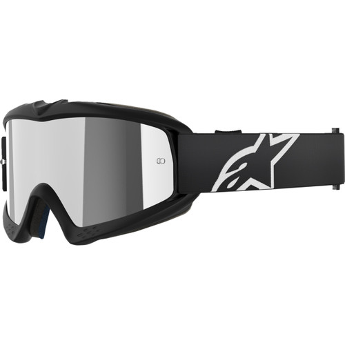 Alpinestars Goggles #5140225-1456 - Youth Vision Goggle - Corp - Black - Silver Mirror Lens