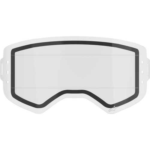 Alpinestars Goggles #9100525-016 - Supertech Wide Vision Lens - Roll-Off - Dual Pane - Clear
