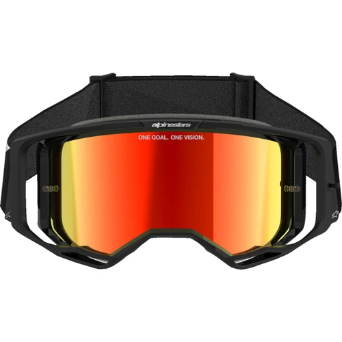 Alpinestars Goggles #5101625-1446 - Vision 8 Goggle - Corp - Black - Red Mirror Lens