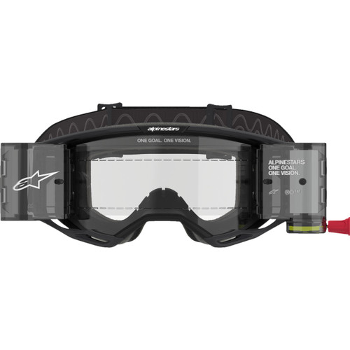 Alpinestars Goggles #5101125-1529 - Vision 8 Roll-Off Goggle - Corp - Black - Clear Lens
