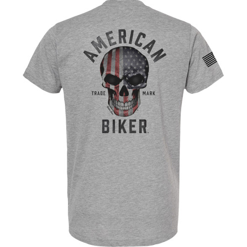 American Biker #ABBRWBSAM02S241GY4R - Biker Sam Active T-Shirt - Red/White/Blue - 4XL