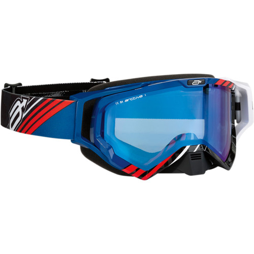 Arctiva - Vibe Goggle - Black/Blue/Red - Blue Lens