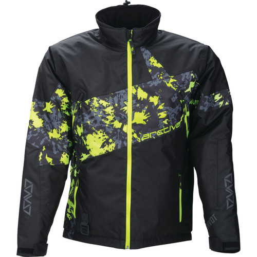 Arctiva - Pivot 7 Insulated Jacket - Camo Black/Hi-Vis - 3XL
