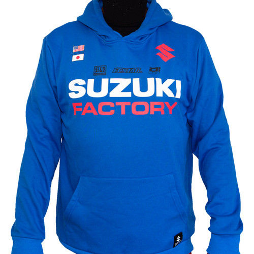D'cor Visuals #85-214-2 - Suzuki Factory Sweatshirt - Blue - Medium