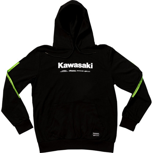 D'cor Visuals #85-206-3 - Kawasaki Sweatshirt - Black - Large