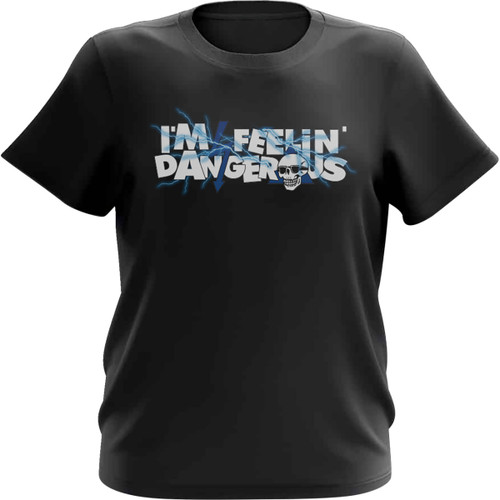 Deegan Apparel #DBTSS3007BBUM - Youth Shocking T-Shirt - Black/Blue - Medium