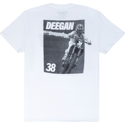 Deegan Apparel #DMTSS3026WHTM - MX2 T-Shirt - White - Medium