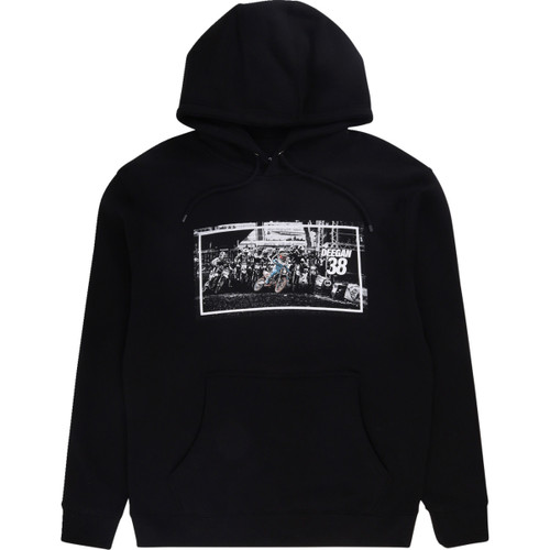 Deegan Apparel #DMTFP3003BLKXL - Holeshot Hoodie - Black - XL