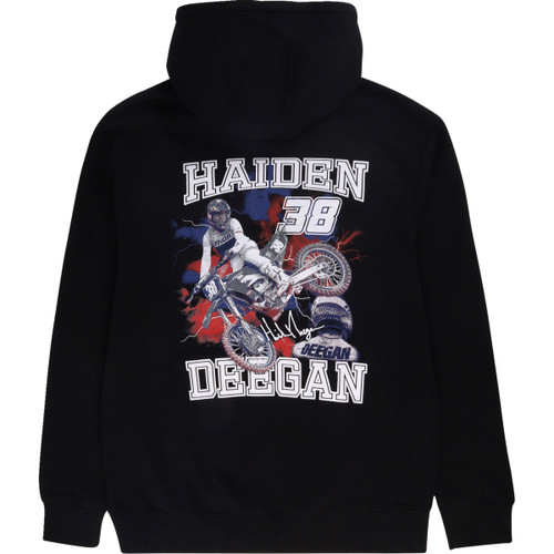 Deegan Apparel #DMTFP3004BLKXL - 38 Hoodie - Black - XL