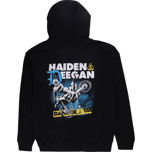 Deegan Apparel #DMTFP3010BLKM - Caution Hoodie - Black - Medium