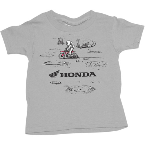 Factory Effex #22-83322 - Toddler Honda Lunar T-Shirt - Heather Gray - 3T