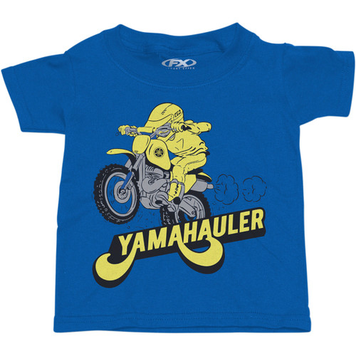 Factory Effex #23-83222 - Toddler Yamaha Hauler T-Shirt - Royal - 3T