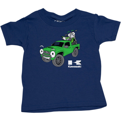 Factory Effex #22-83120 - Toddler Kawasaki Truck T-Shirt - Navy - 2T
