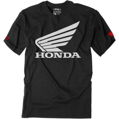 Factory Effex #21-83320 - Youth Honda Big Wing T-Shirt - Black - Small