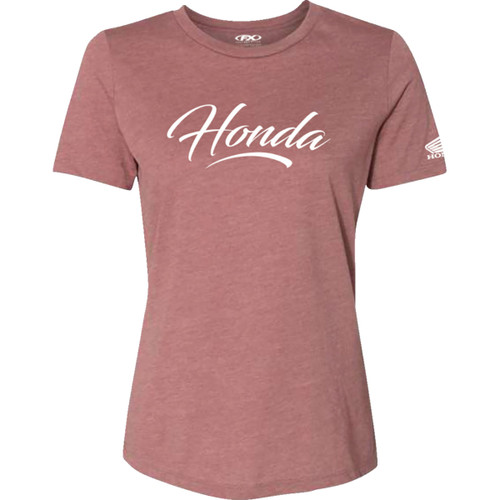 Factory Effex #27-87346 - Women's Honda Script T-Shirt - Heather Mauve - XL
