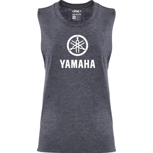 Factory Effex #27-87250 - Women's Yamaha Idol Muscle Tank Top - Heather Navy - Small
