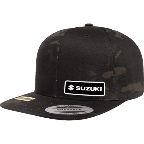Factory Effex #27-86404 - Suzuki Snapback Hat - Camo Black