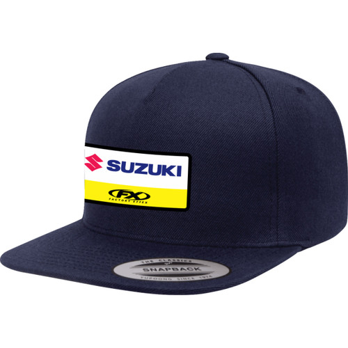 Factory Effex #28-86402 - Suzuki Victory Snapback Hat - Royal Blue