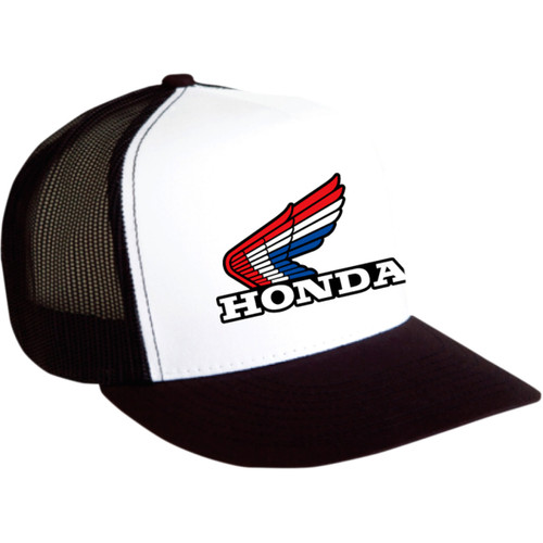 Factory Effex #18-86302 - Honda Vintage Snapback Hat - Black/White