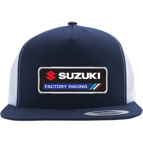 Factory Effex #22-86404 - Suzuki Factory Hat - Navy/White